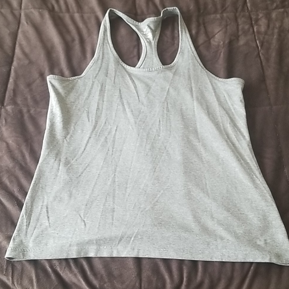 Grey nike work out tank